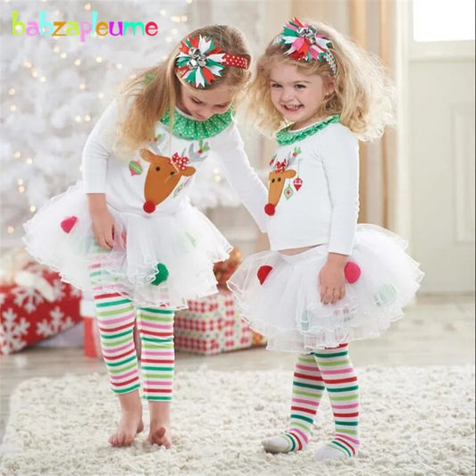 Reindeer Top and Tutu Leggings #1000267