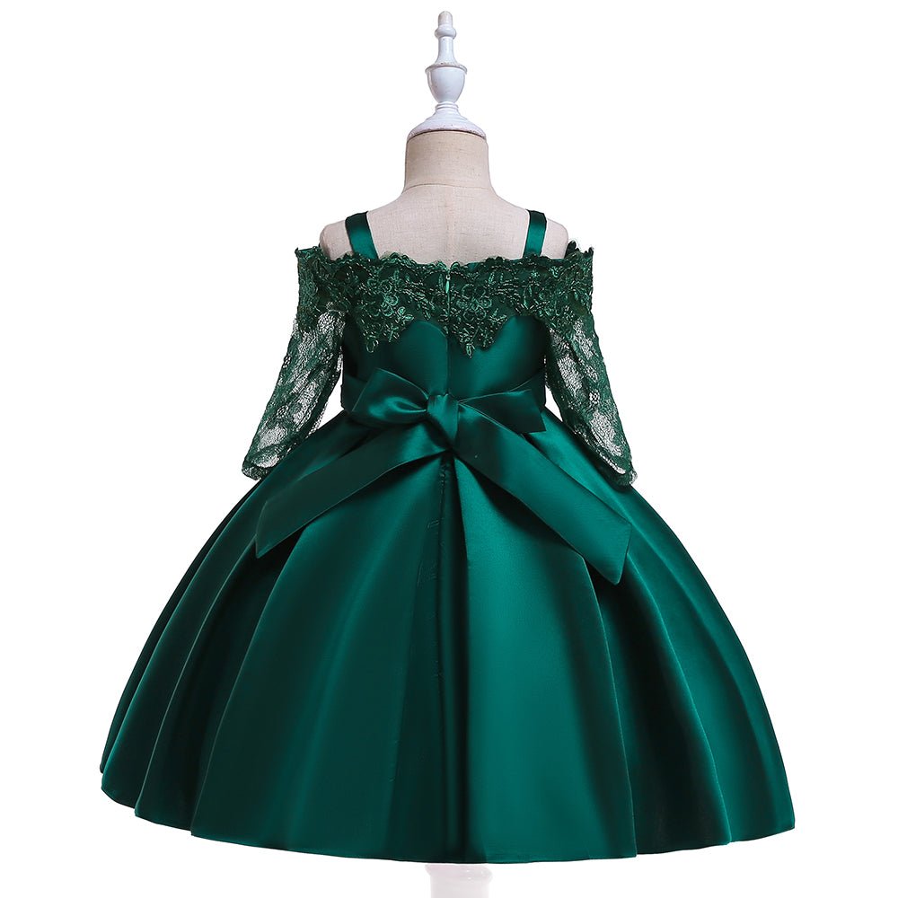 Embroidered Emerald Green Off The Sholders Formal Dress. #100066