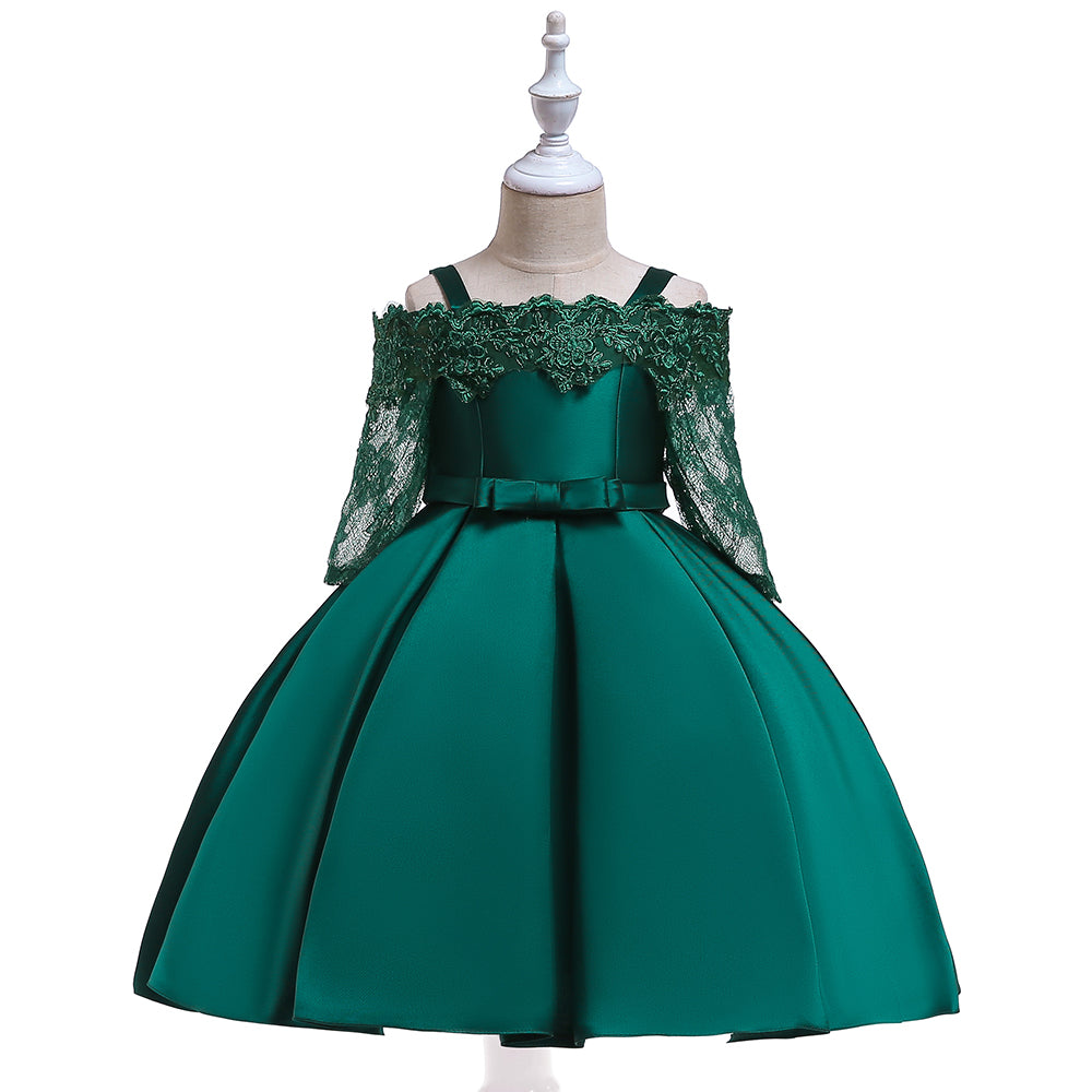 Embroidered Emerald Green Off The Sholders Formal Dress. #100066