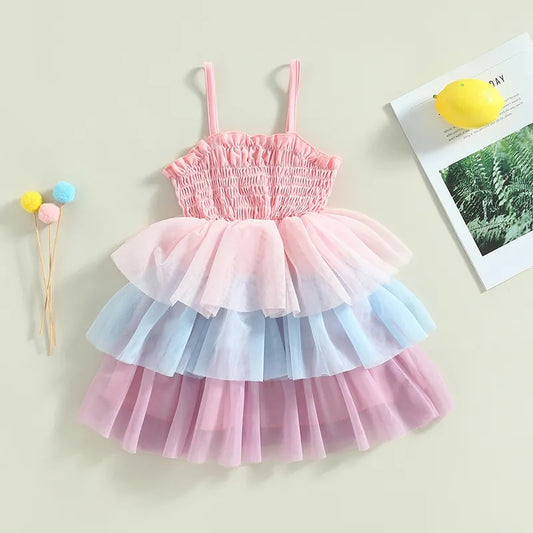 Rainbow Ruffle Special Occasions Dress #1000133