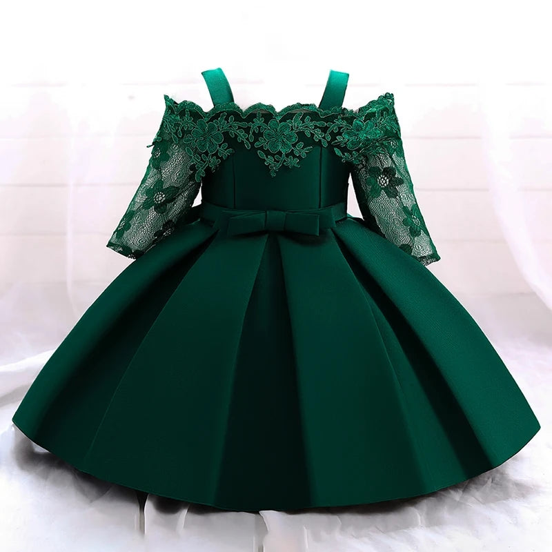 Embroidered Emerald Green Off The Sholders Formal Dress. #100066