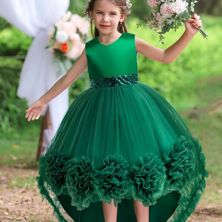 Forest Green Special Occasions Ball Cown #1000100