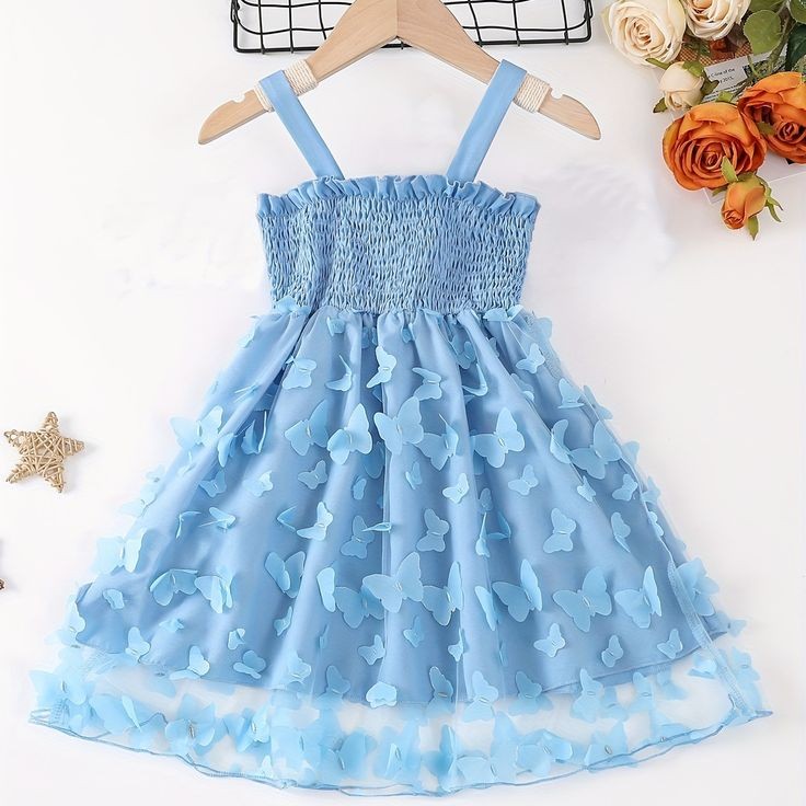 Blue Butterfly Dress #1000116