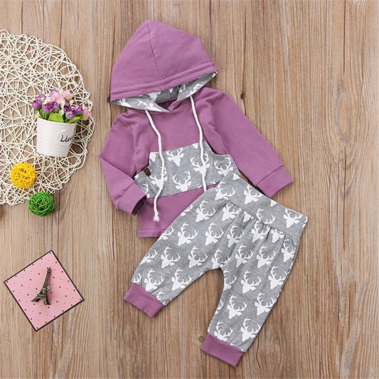 Oh Deer, Hooded Romper and High Waisted Pants #1001039