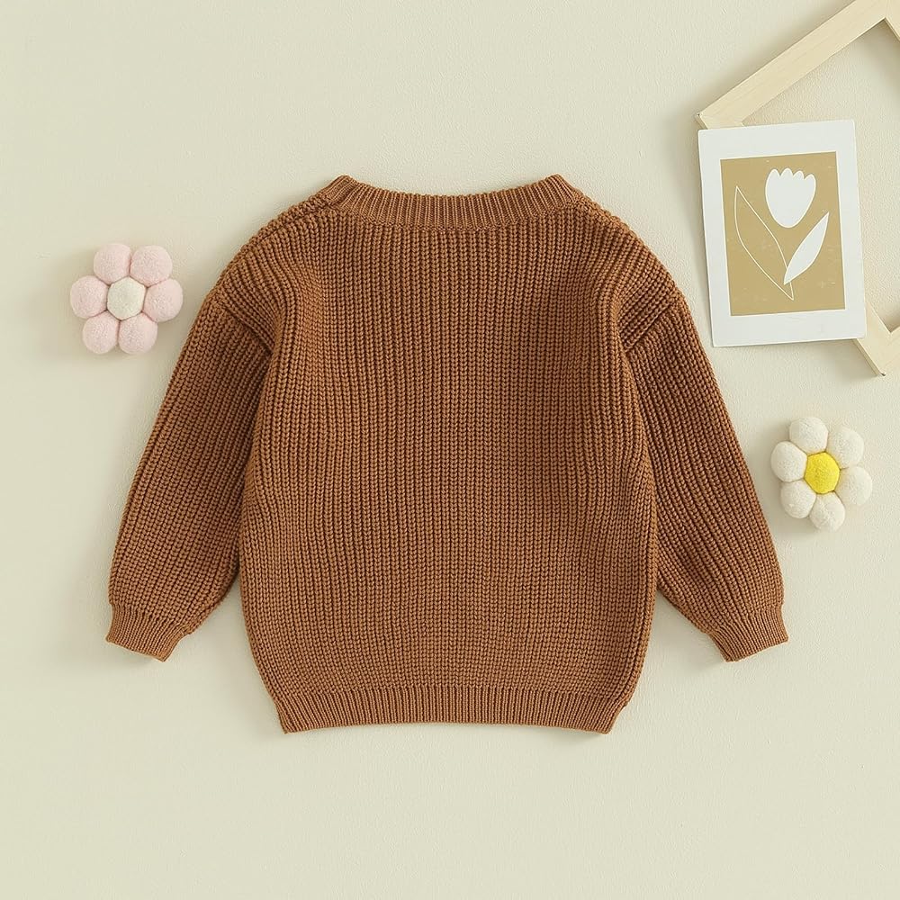 Tan Floral Sweater #1000227