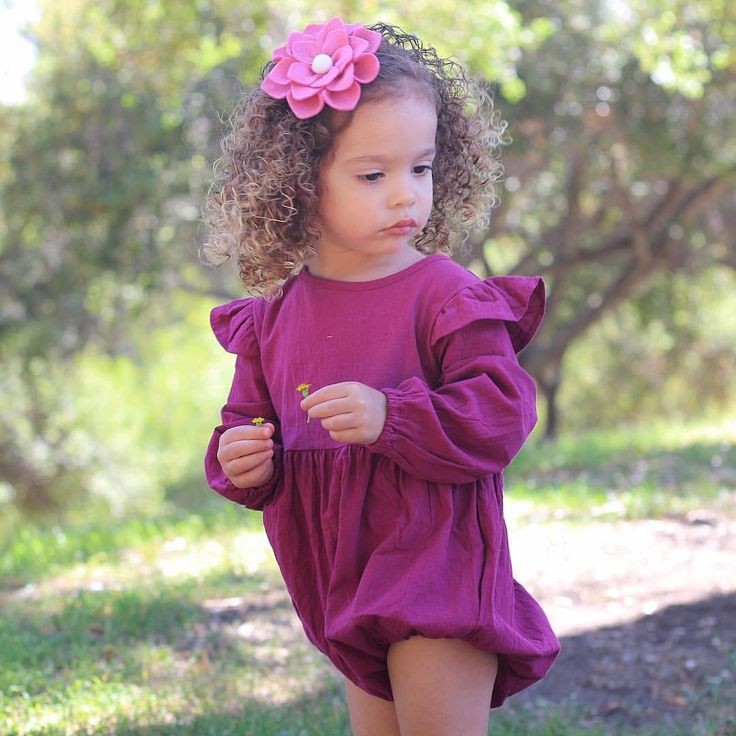 Plum Balloon Romper #100042