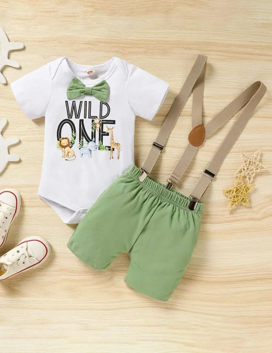 Wild One Birthday Outfit 3PCS #200020