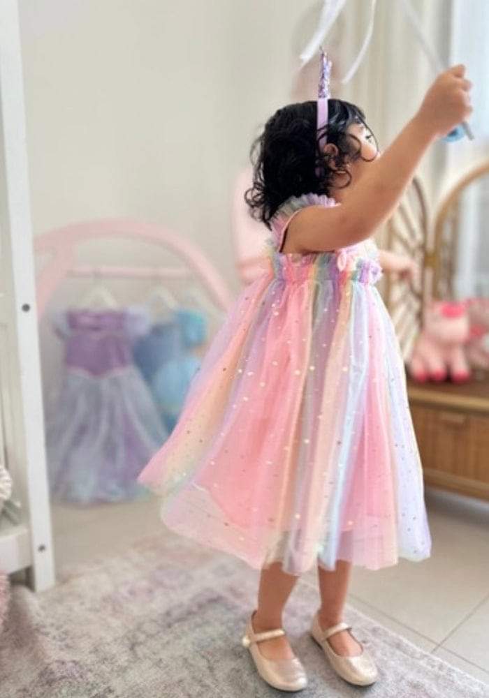 Rainbow Star Tulle Dress #1000789