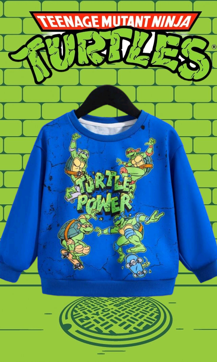 Ninja Turtles Long Sleeve Crewnek Top #2000177