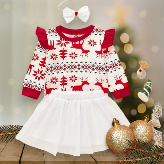 Christmas Tutu Set and Headband #1001077