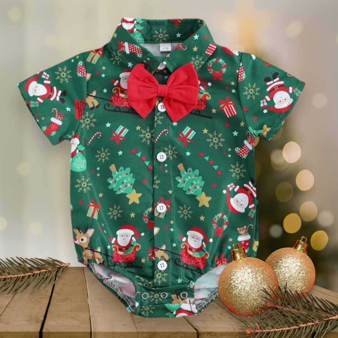 Forest Green Christmas Romper #2000317