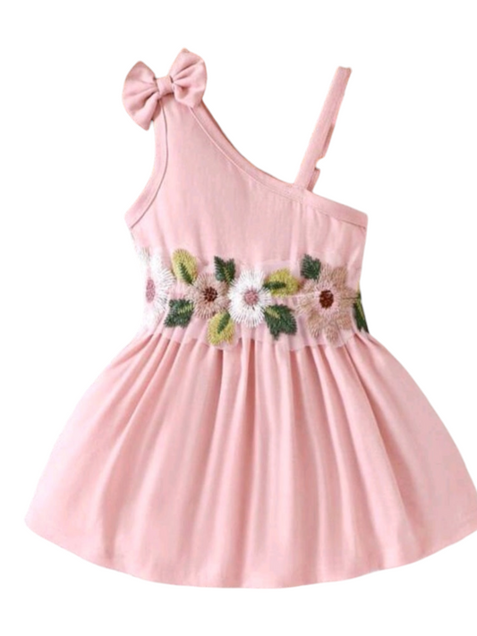 Pink Floral Dress #10016