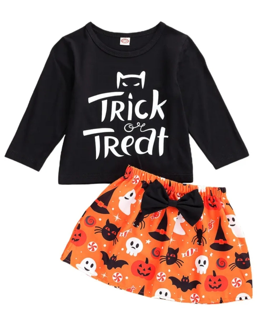 Trick Or Treat Top and Skirt #100092