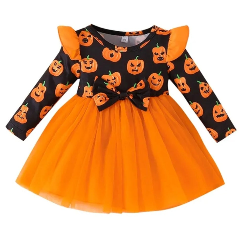 Pumpkin Tulle Dress #100095