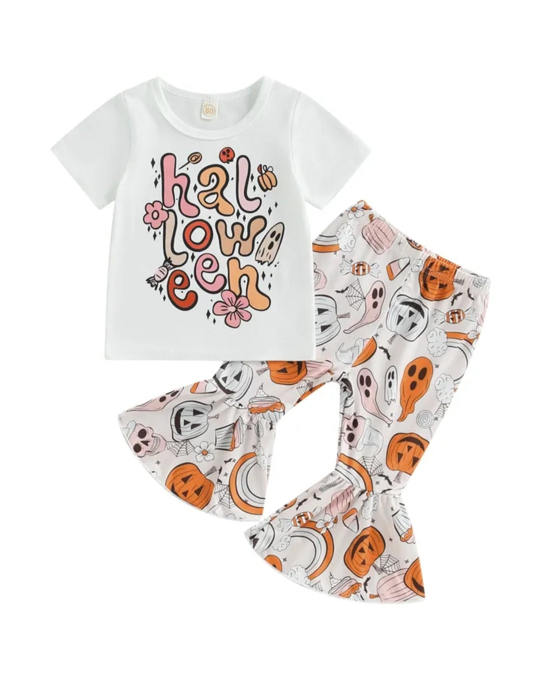 Halloween T-shirt and Bell Bottoms #100094