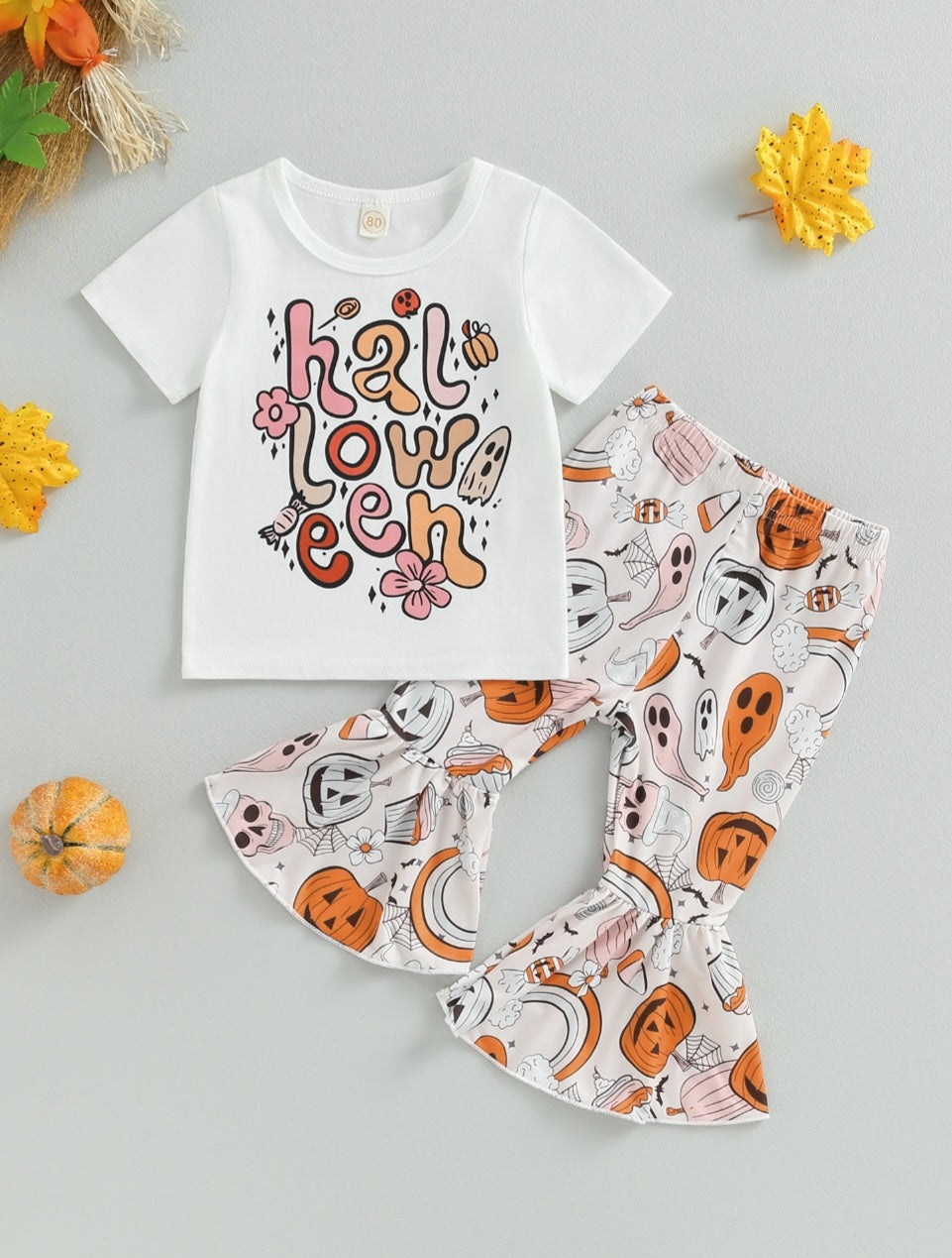 Halloween T-shirt and Bell Bottoms #100094