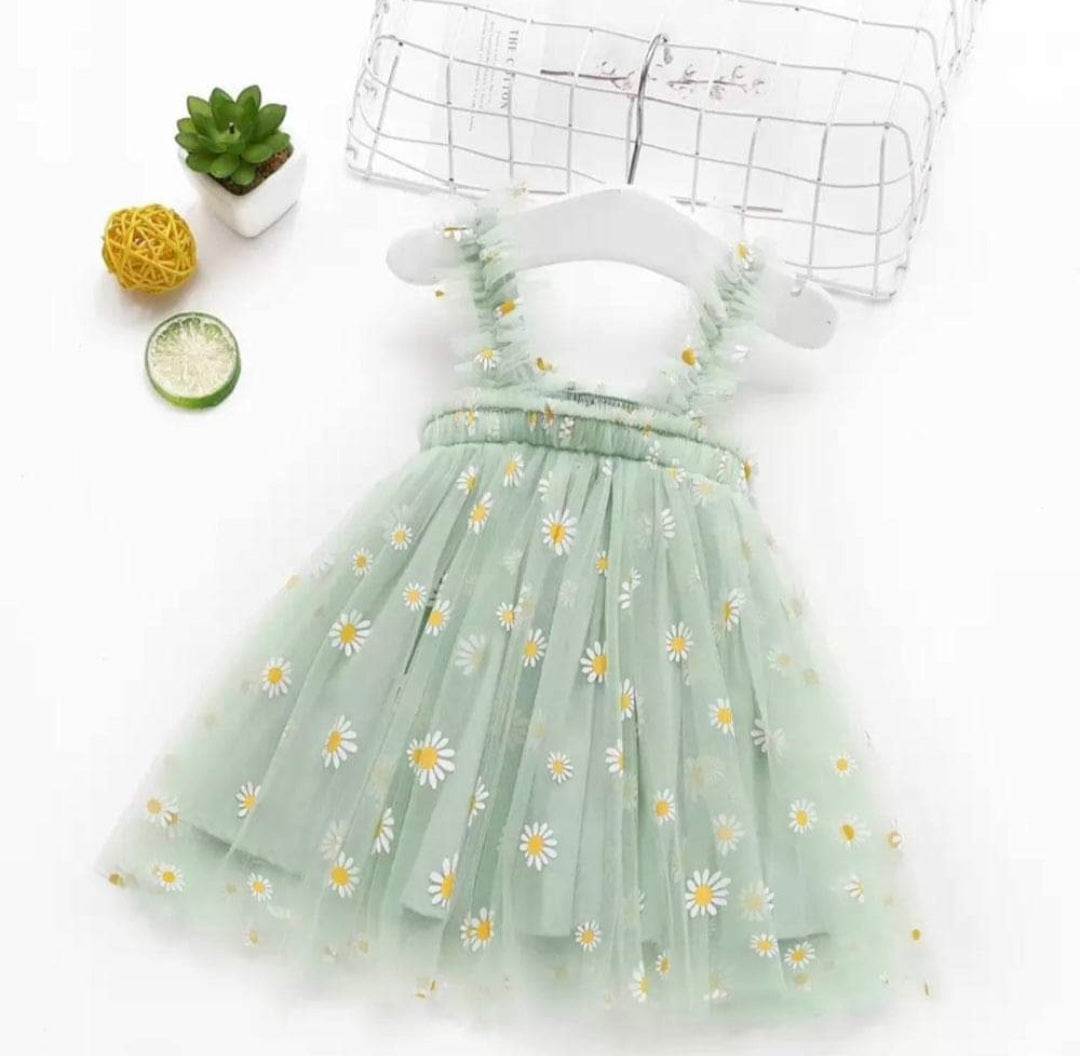 Green Daisy Dress #1000282