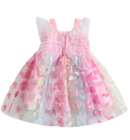 Butterfly Rainbow Tulle Dress #1000161