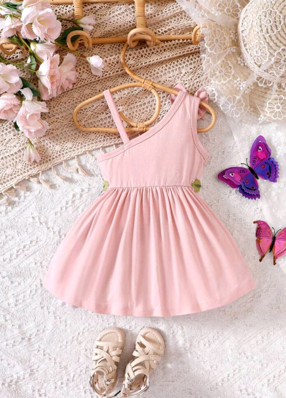 Pink Floral Dress #10016