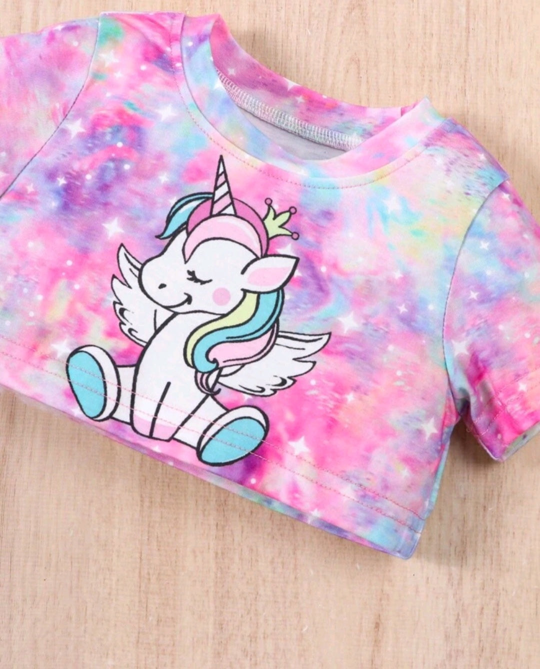 Unicorn Crop Top and Shorts #1008