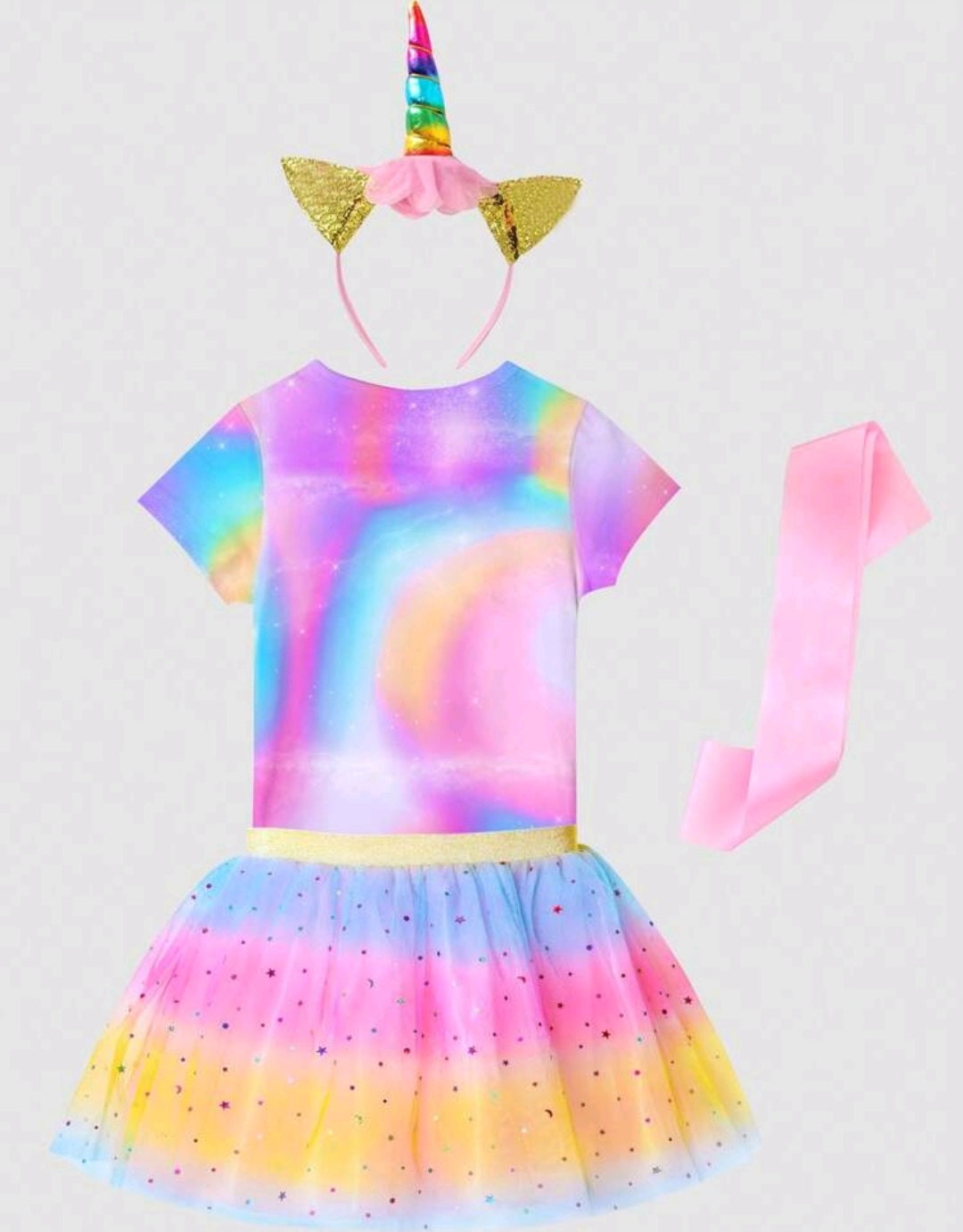 4 PSC Happy Birthday Unicorn Outfit  #1001041