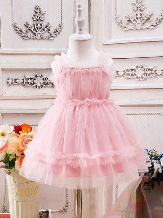 Pink Ruffle Dress #1000501