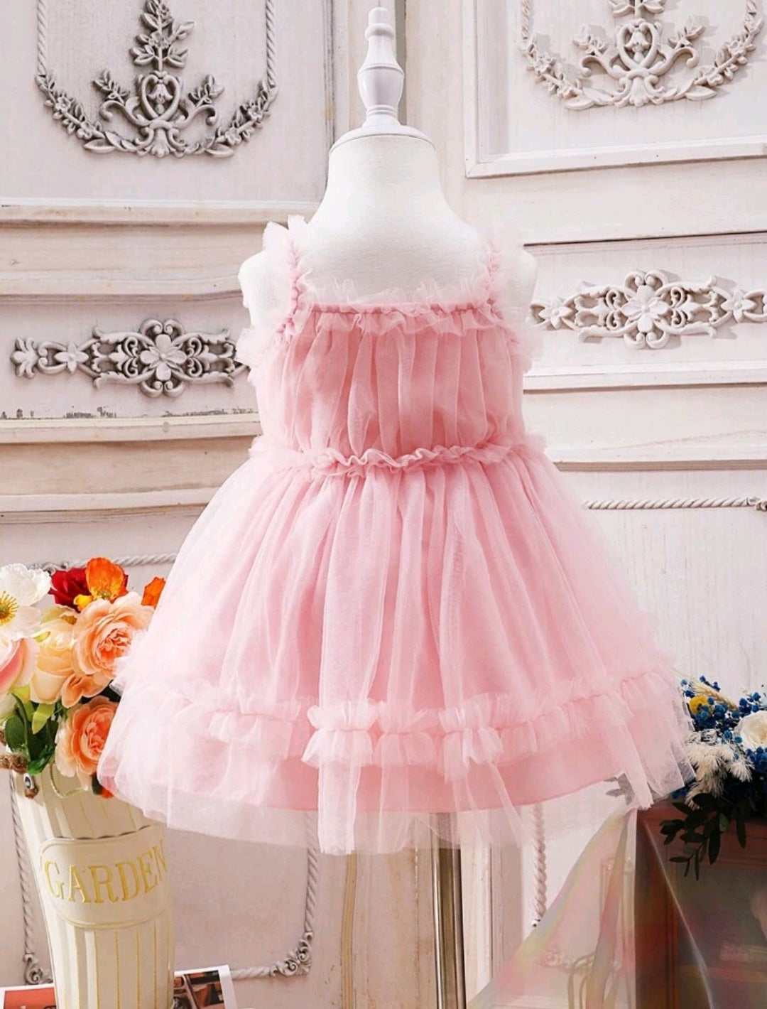 Pink Ruffle Dress #1000501