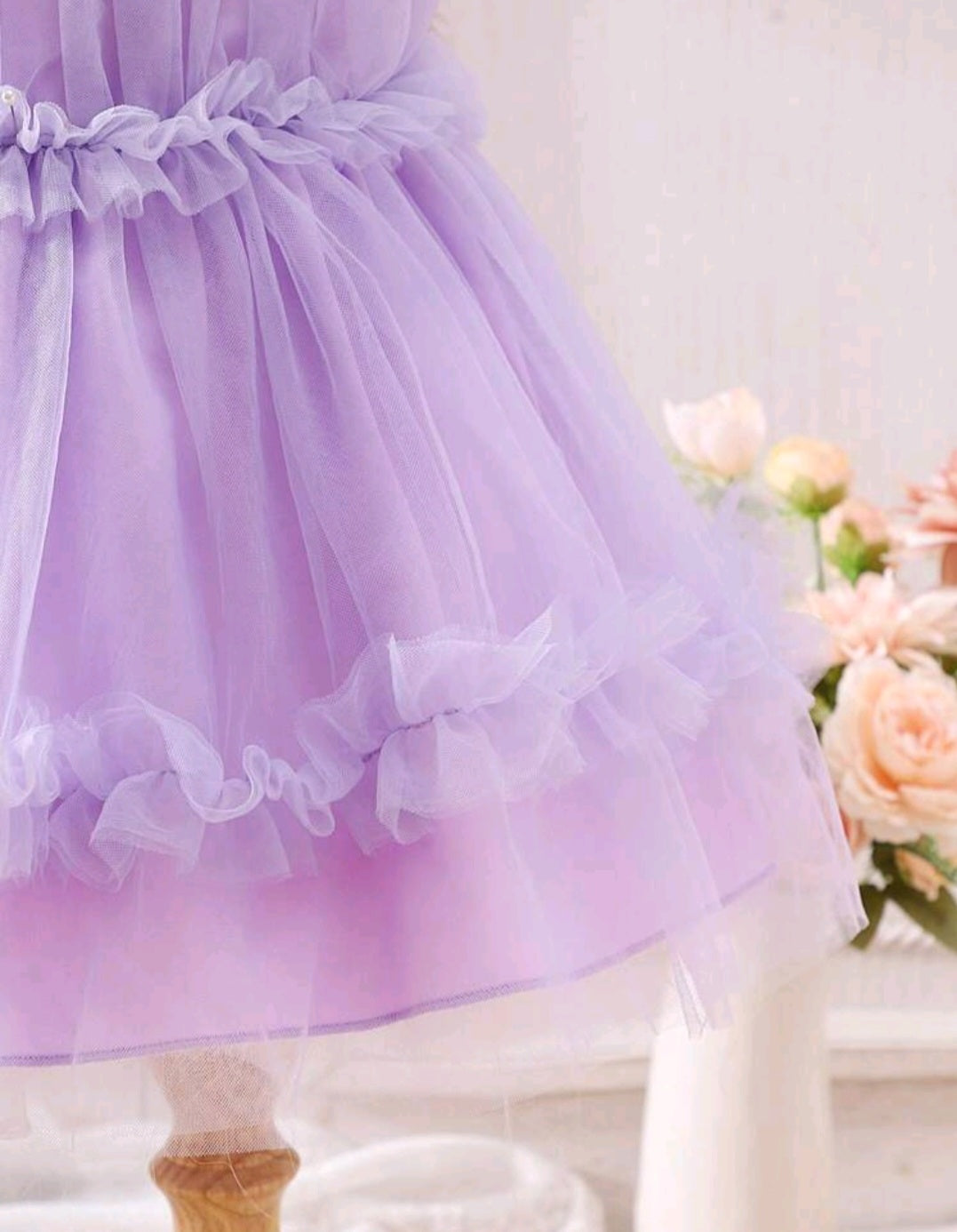 Purple Ruffle Dress #1000472