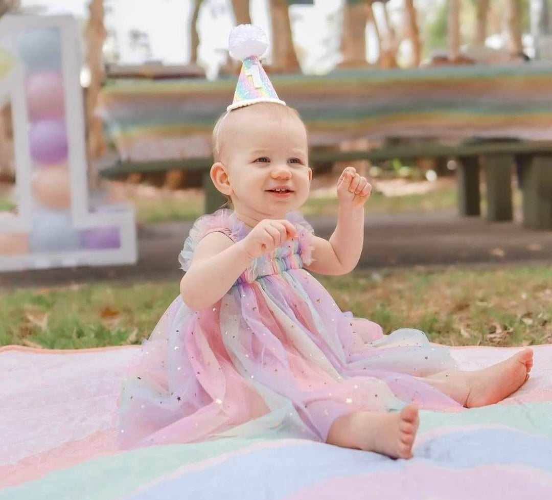 Rainbows and Stars Tulle Dress #1000415