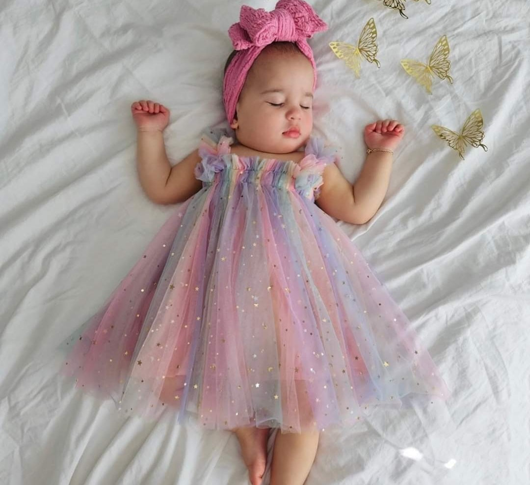 Rainbows and Stars Tulle Dress #1000415