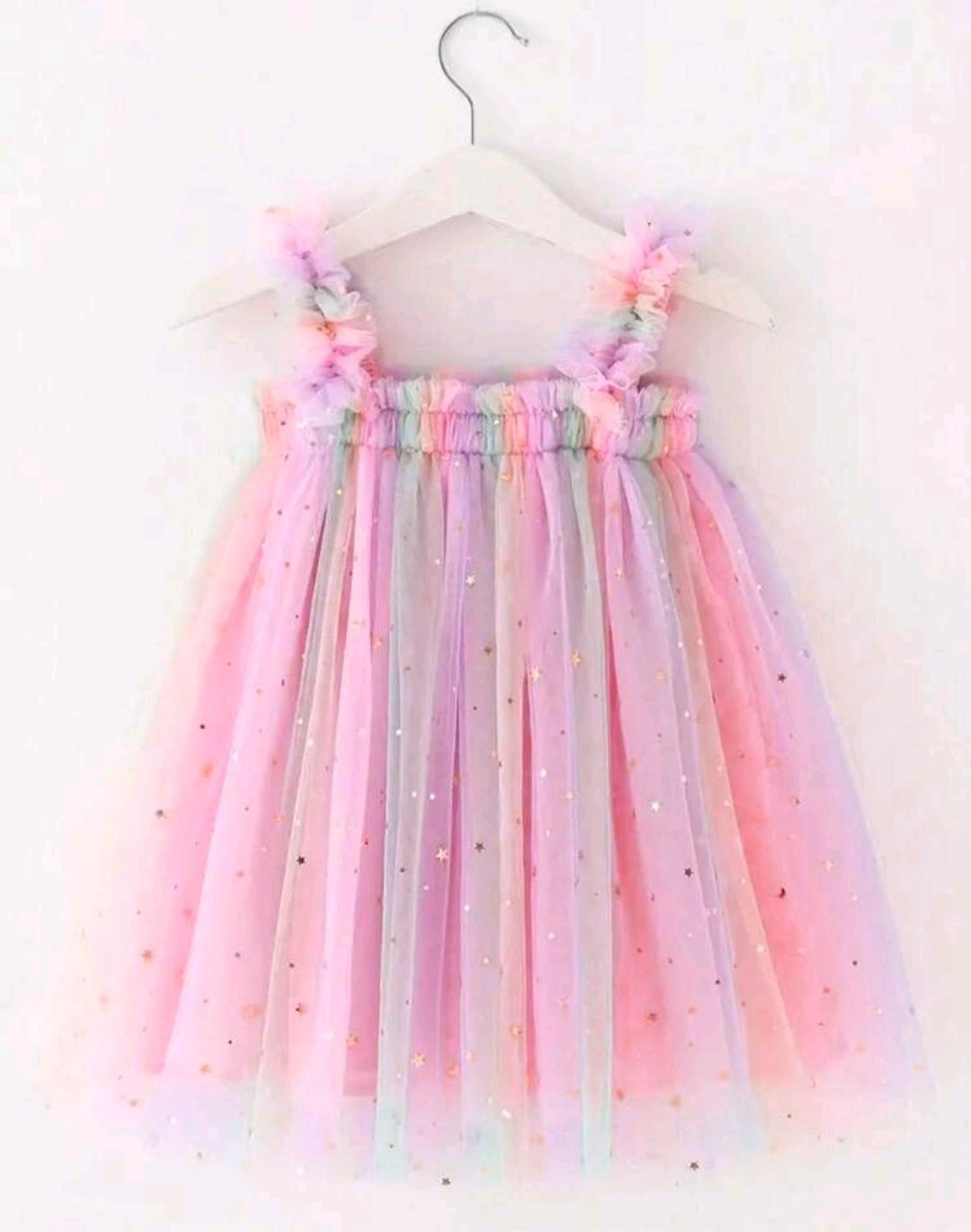 Rainbow Star Tulle Dress #1000789