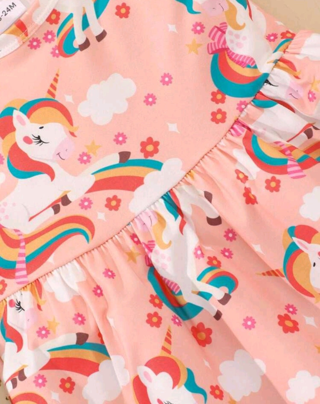 Peach Unicorn Dress #1000363