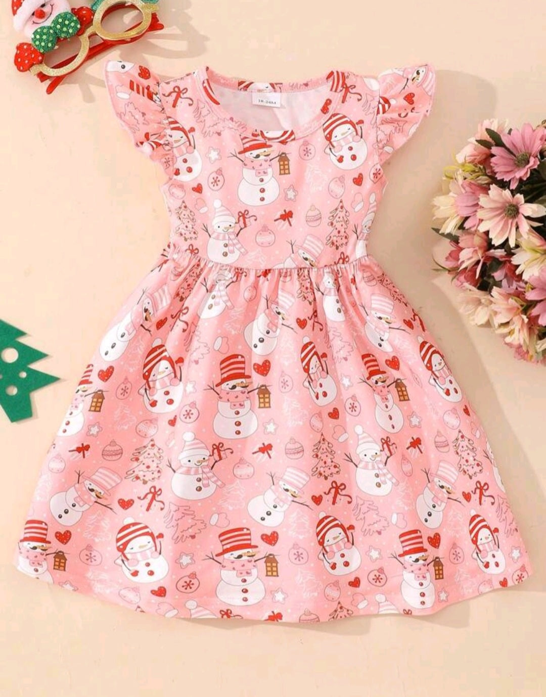 Pink Christmas Dress #1000995