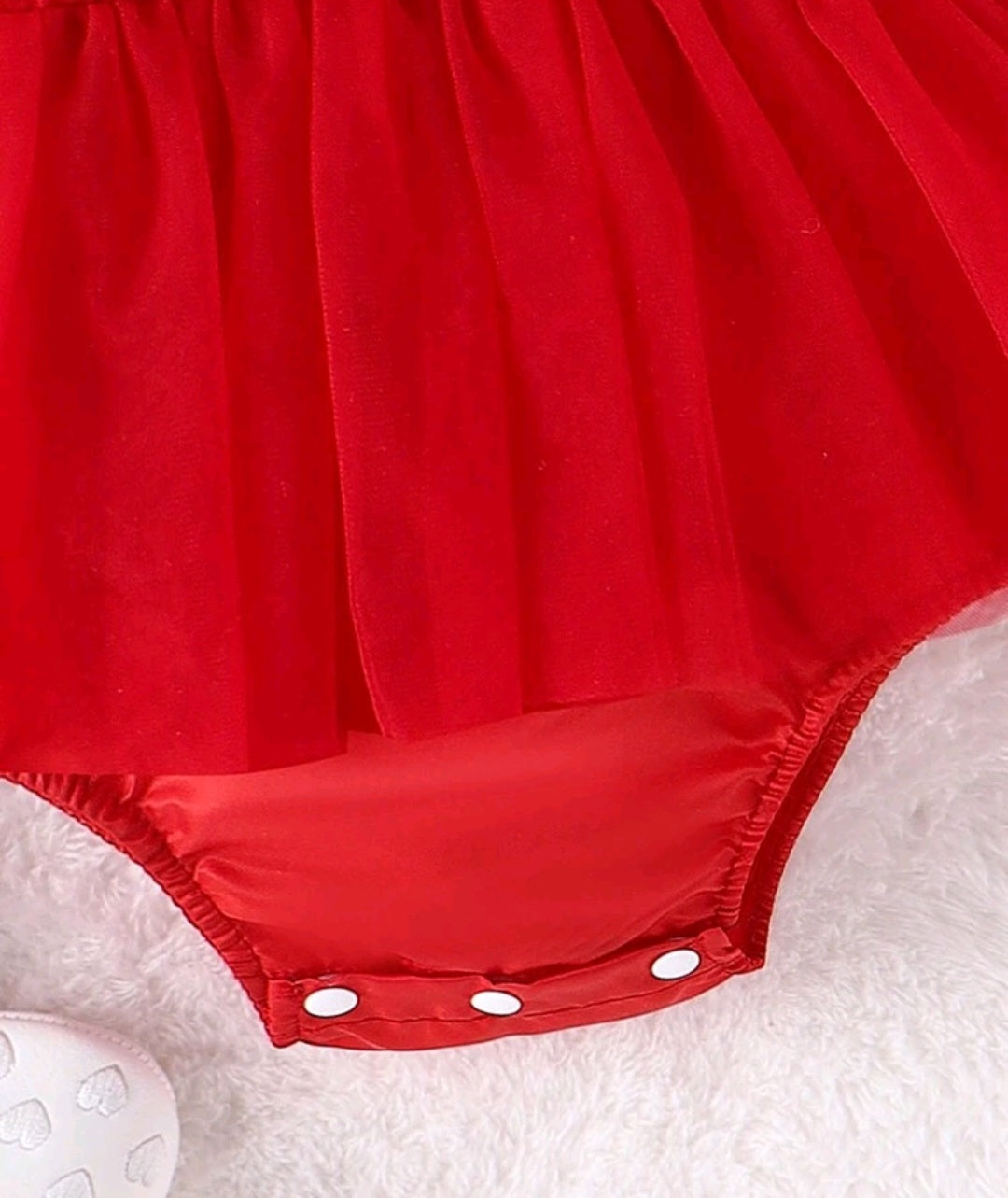 Red Balloon Sleeve Romper and Headband #1000722