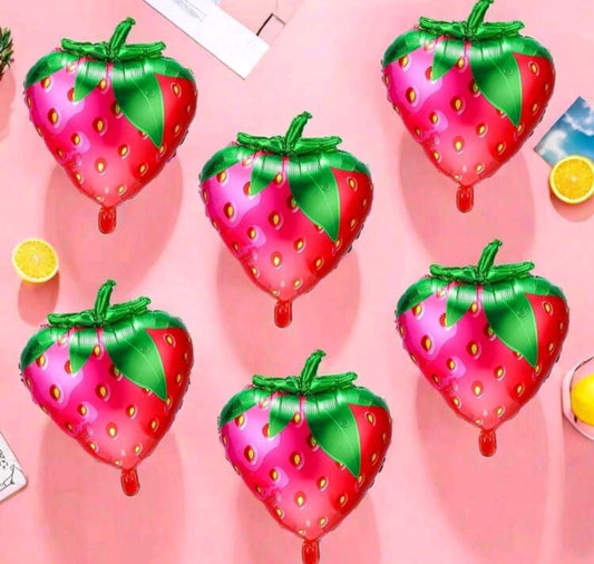 6PCS Strawberry Balloon Set #500031