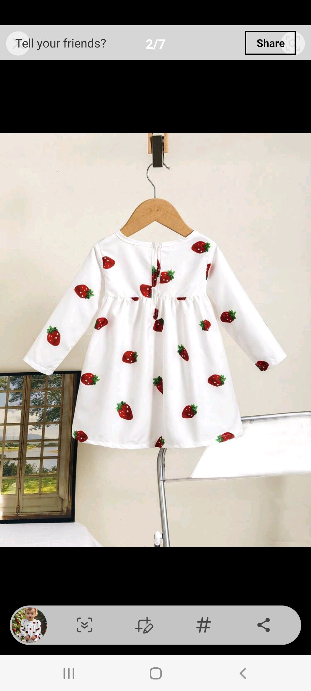 Strawberry Dress (Berry First Birthday, Sweet to Be 2,  A Berry Sweet Girl is Turning 3) #1001103