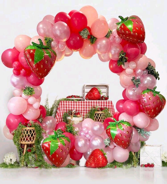 Strawberry Balloon Set 102PCS #500067