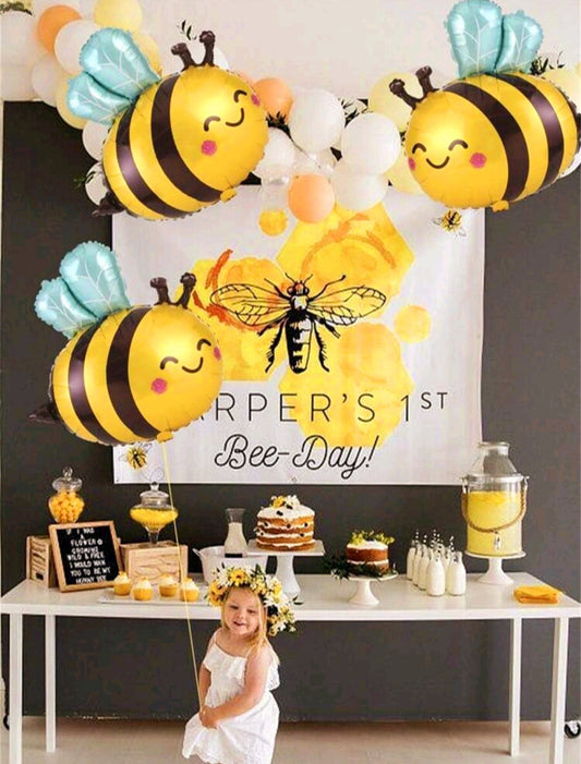 Happy Bee-Day 4PCS Balloon Set  #500069