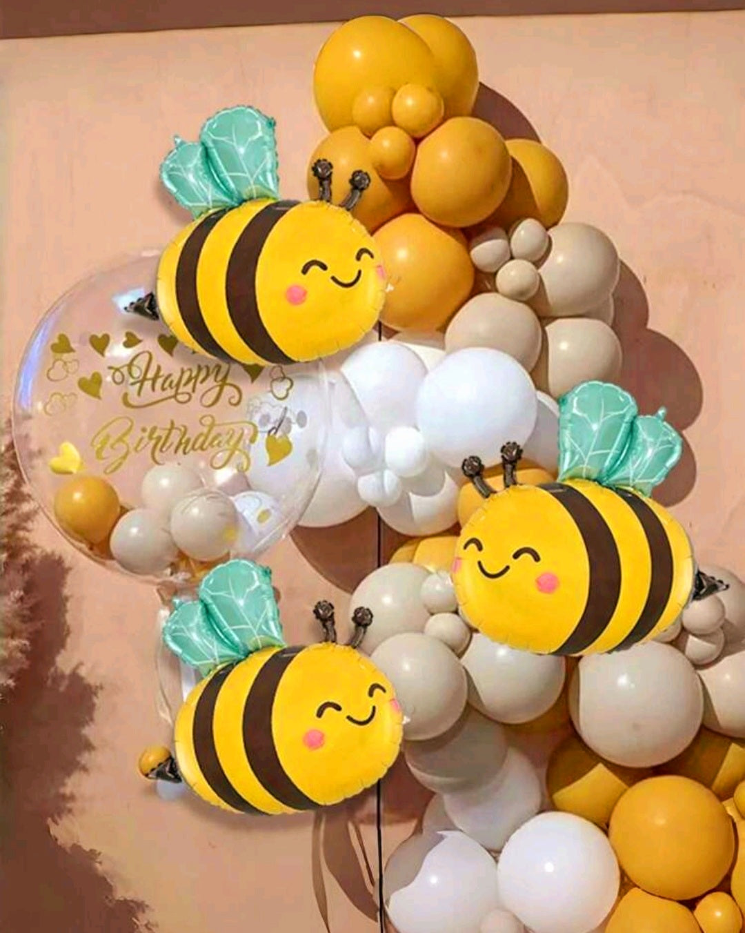 Happy Bee-Day 4PCS Balloon Set  #500069