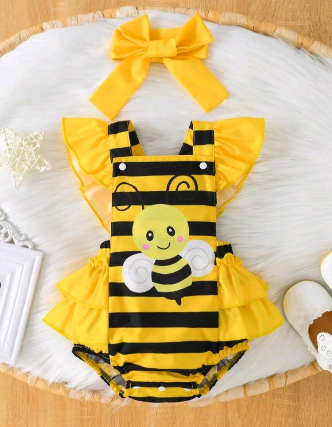 It's Your Bee-day Romper and Headband  #1000894