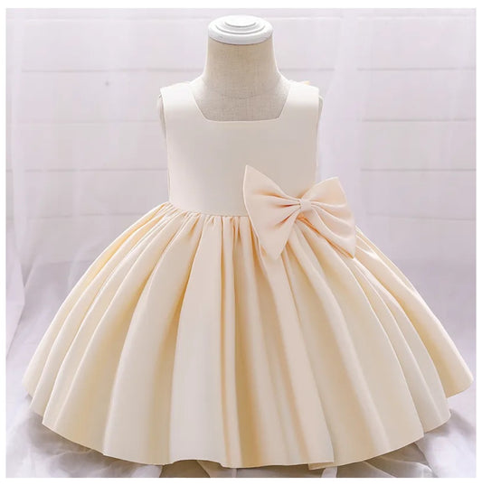 Cream Special Occasions Dress with Big Bow (Clip on) #1001149