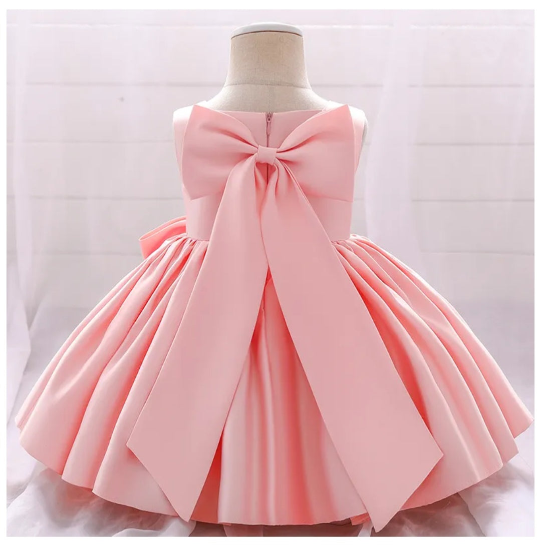 Pink Special Occasions Dress with Big Bow (Clip on) #1001147