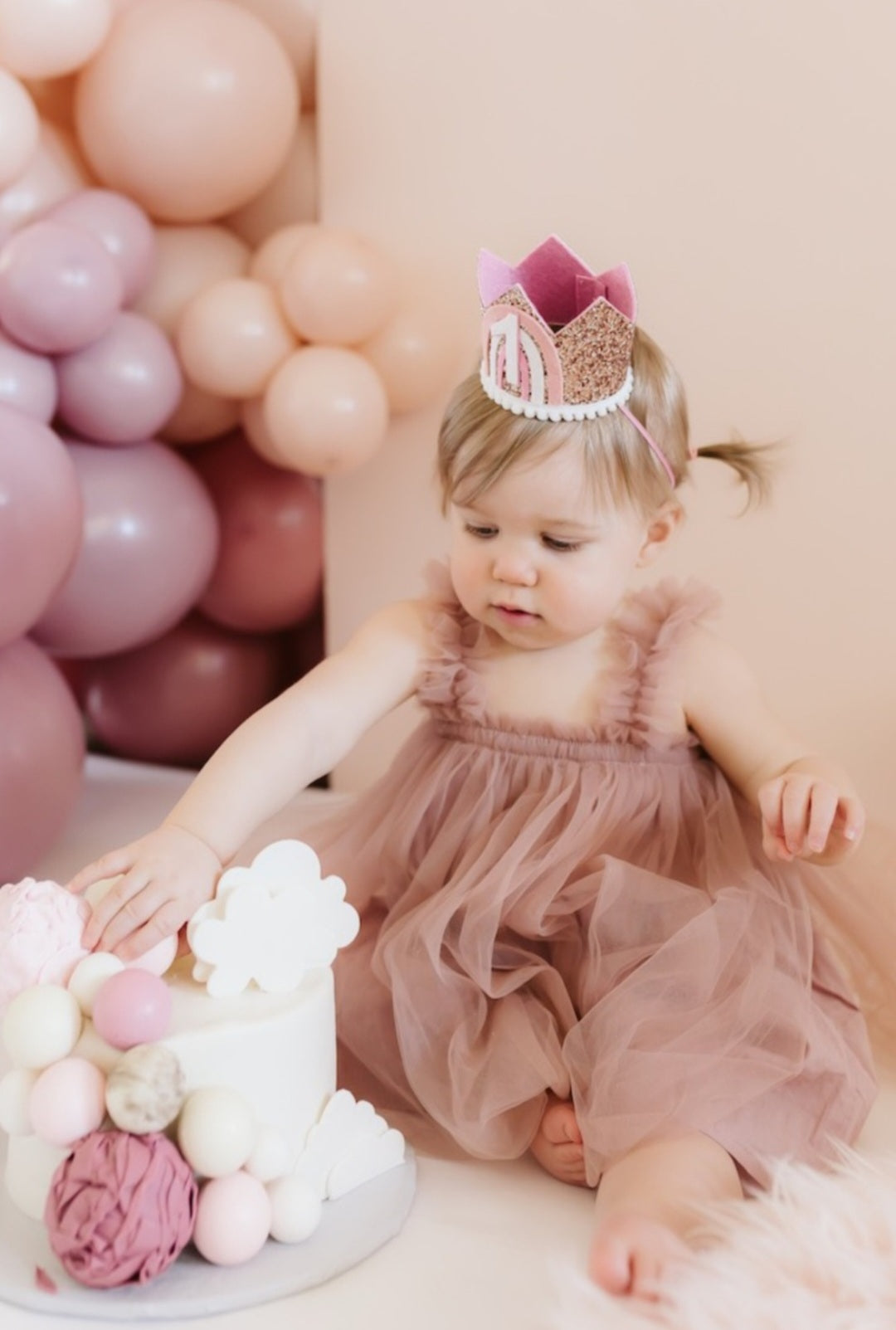 Dusty Pink Tulle Dress #1000951