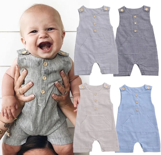 Casual Wear Boys Gray Jumpsuit #200088