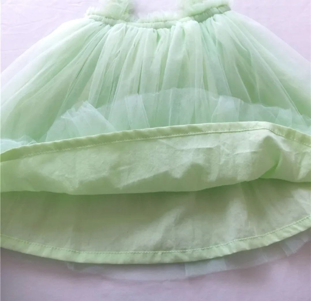 Mint Green Tulle Dress #1001072