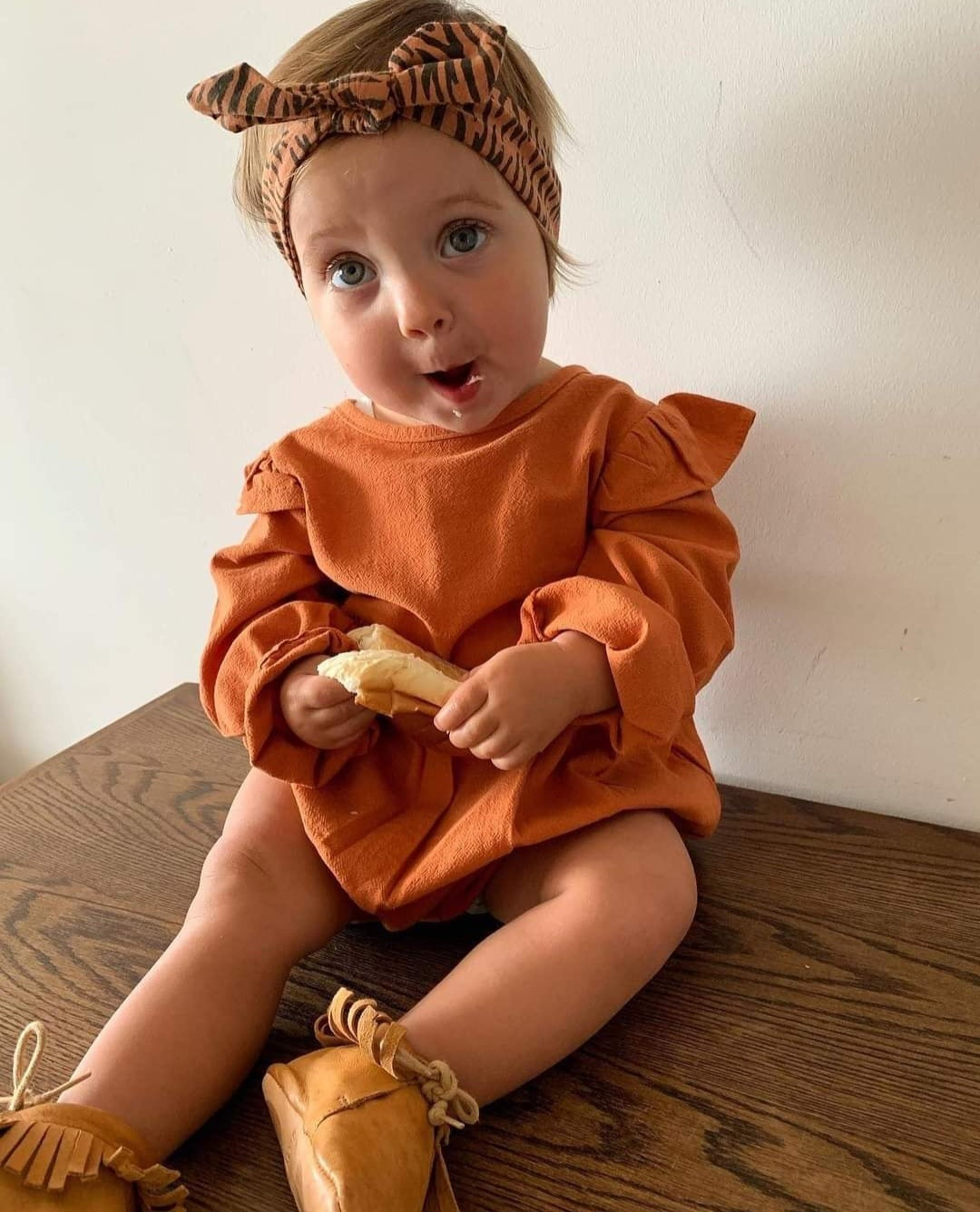 Pumpkin Spice Balloon Romper #100039