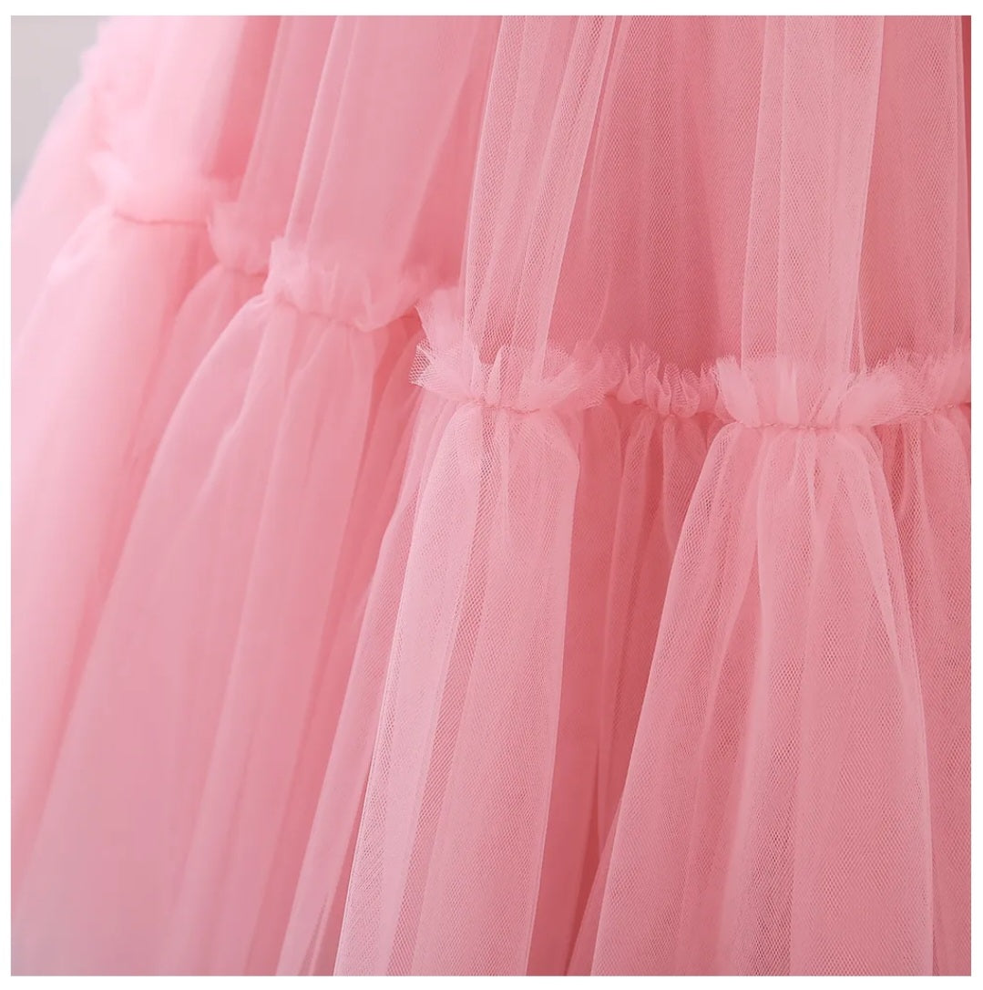 Pink Princess Ruffle Dress #1001188