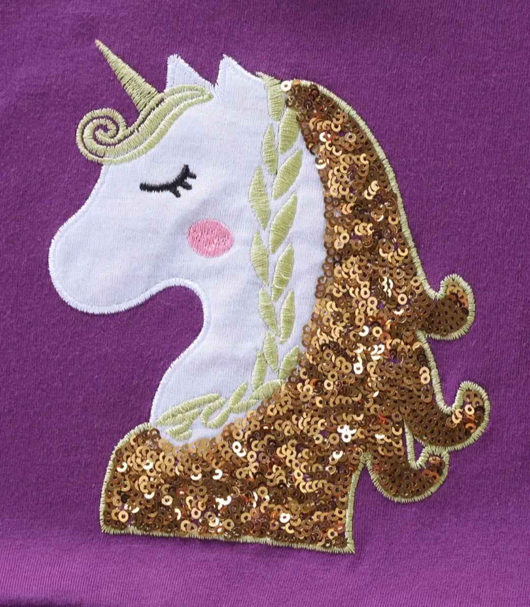 Purple Sequins Unicorn Dress #1002008