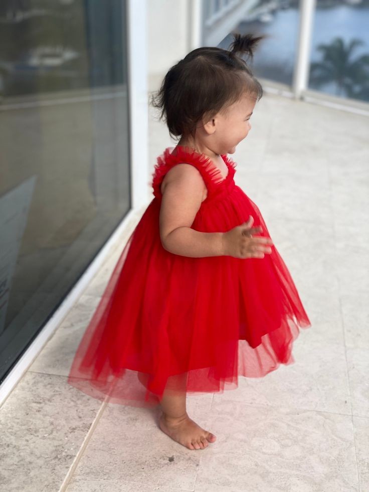 Red Tulle Dress #1000462