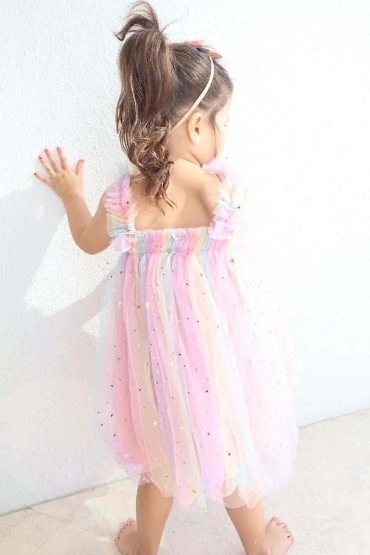 Rainbow Star Tulle Dress #1000789